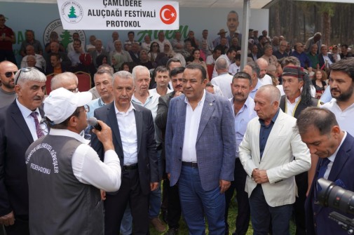 44. Geleneksel Çamlıdere Aluçdağı Yağlı Güreşleri Festivali'nde, Güreş Ağası seçimimizi yaptık.