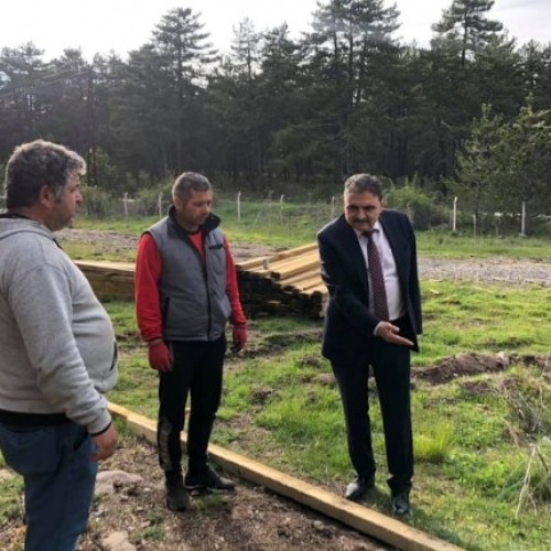 BAŞKANIMIZ, MACERA PARKTAKİ YAPILAN ÇALIŞMALARI YERİNDE İNCELEDİ...